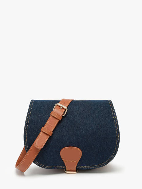 Cross Body Tas Denim Brut Paul marius Blauw denim brut BOHEMDEB